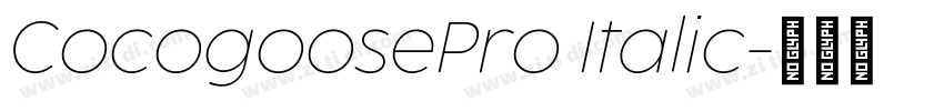 CocogoosePro Italic字体转换